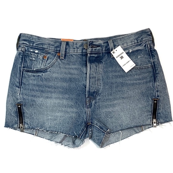 Levi's Pants - Levi's 501's Distressed Zip Jean Shorts
